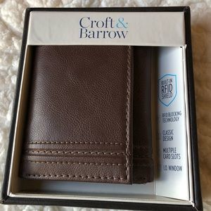 Tri-fold RFID blocking wallet